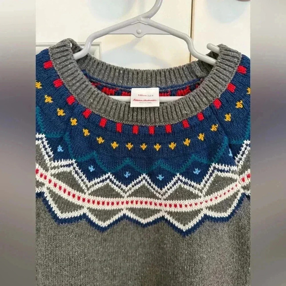 Hanna Andersson Fair Isle Sweater Dress size 8 (130 cm) - Picture 2 of 8